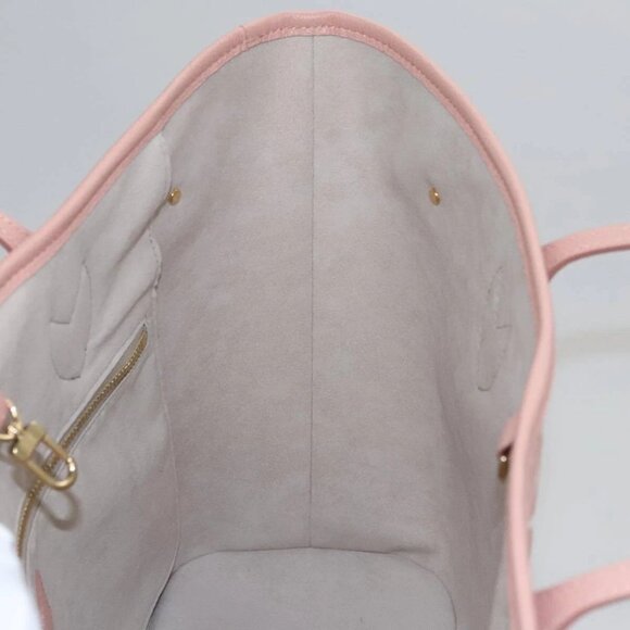 LOUIS VUITTON Monogram Empreinte Giant Neverfull MM Bag Pink M46329 Auth am7504A - Picture 13 of 16